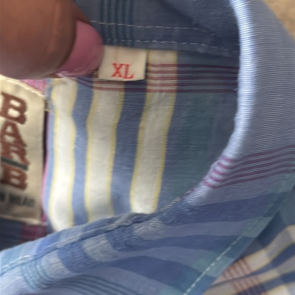 Vintage western Barb Pearlsnap long sleeve XL long tails - Picture 4 of 7